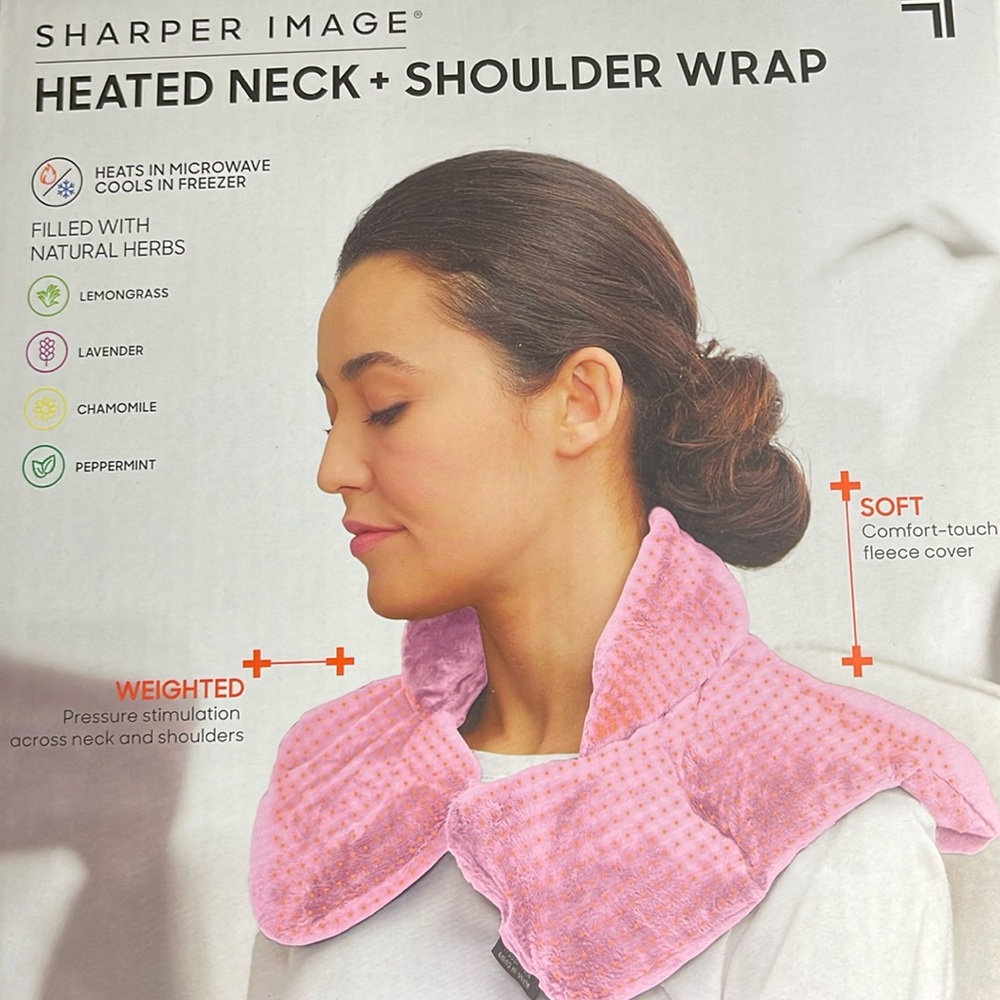 Sharper Image heated neck + shoulder wrap new in box